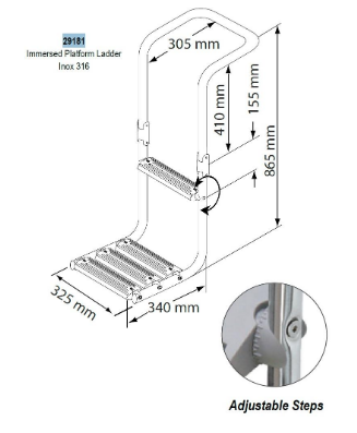 Лестница-Платформа Inox Lalizas Италия Киев - изображение 1