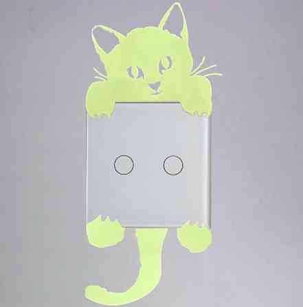 Кіт світиться в темряві 8*8см Київ