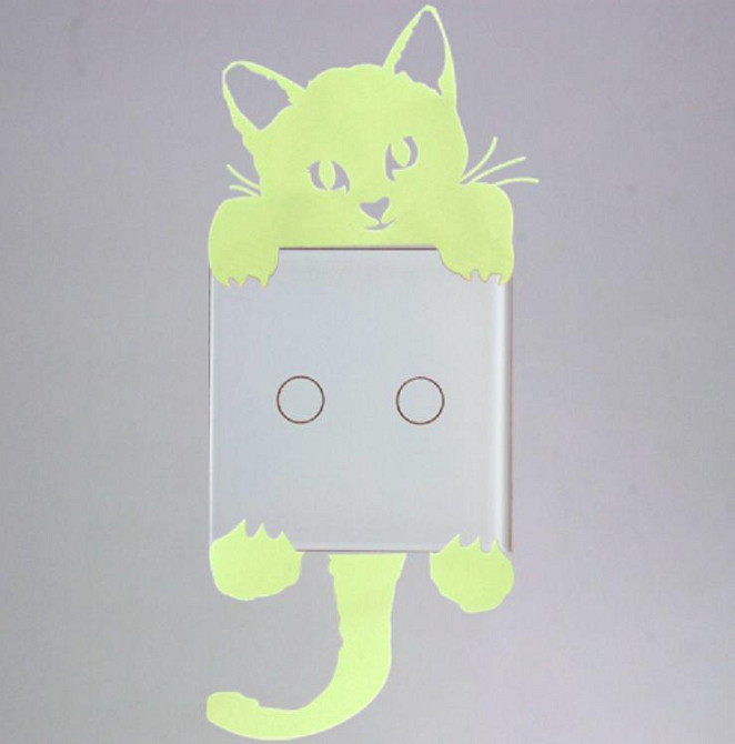 Кот светящийся в темноте 8*8см Киев - изображение 3