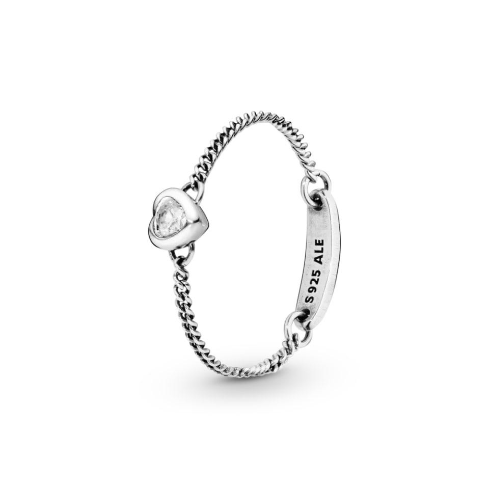 Срібна каблучка Pandora "Душевне серце" 197191CZ 54 MasterSem Київ - фото 1