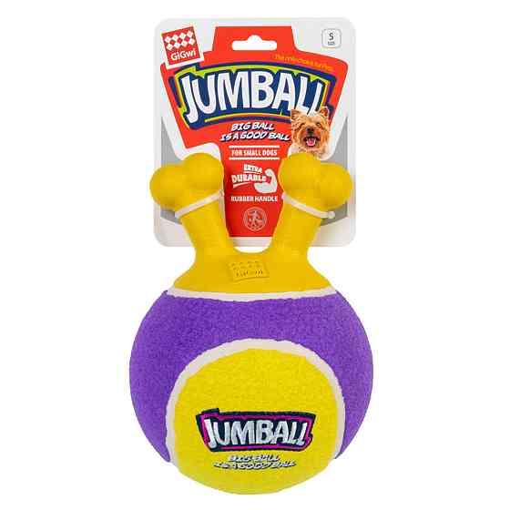 Игрушка для собак Большой теннисный мяч GiGwi JUMBALL, латекс, резина, 18 см Киев