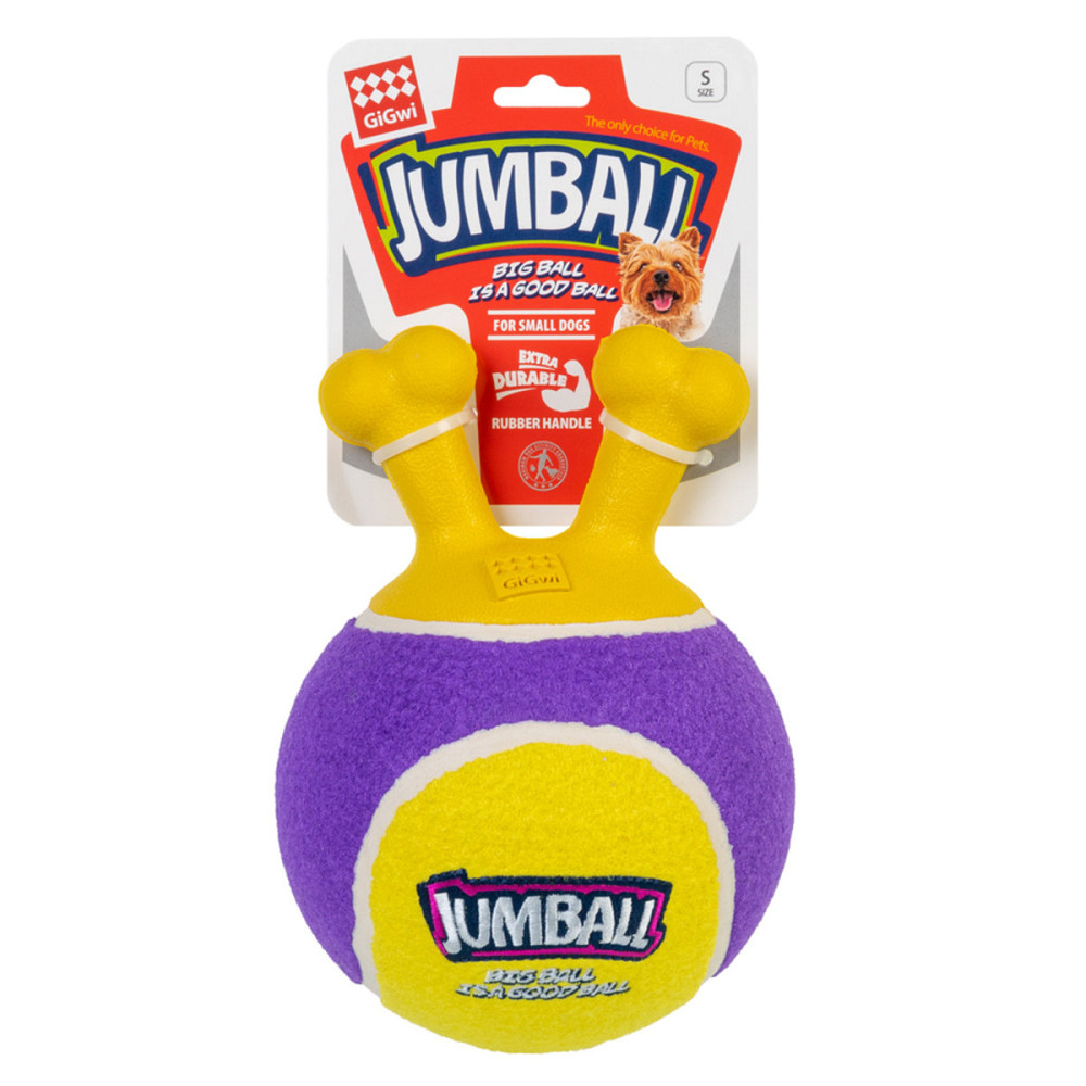 Игрушка для собак Большой теннисный мяч GiGwi JUMBALL, латекс, резина, 18 см Киев - изображение 2