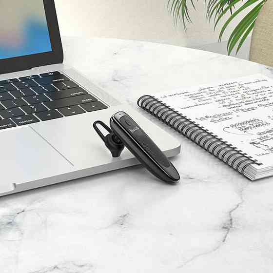 Bluetooth бездротова гарнітура HOCO E60 Brightness business Bluetooth гарнітура, колір чорний 6931474751058 Одеса