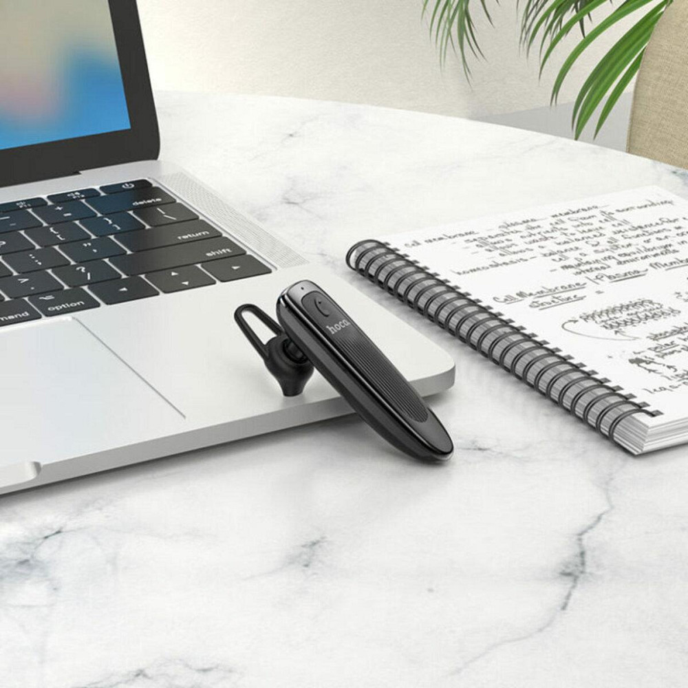 Bluetooth бездротова гарнітура HOCO E60 Brightness business Bluetooth гарнітура, колір чорний 6931474751058 Одеса - фото 5