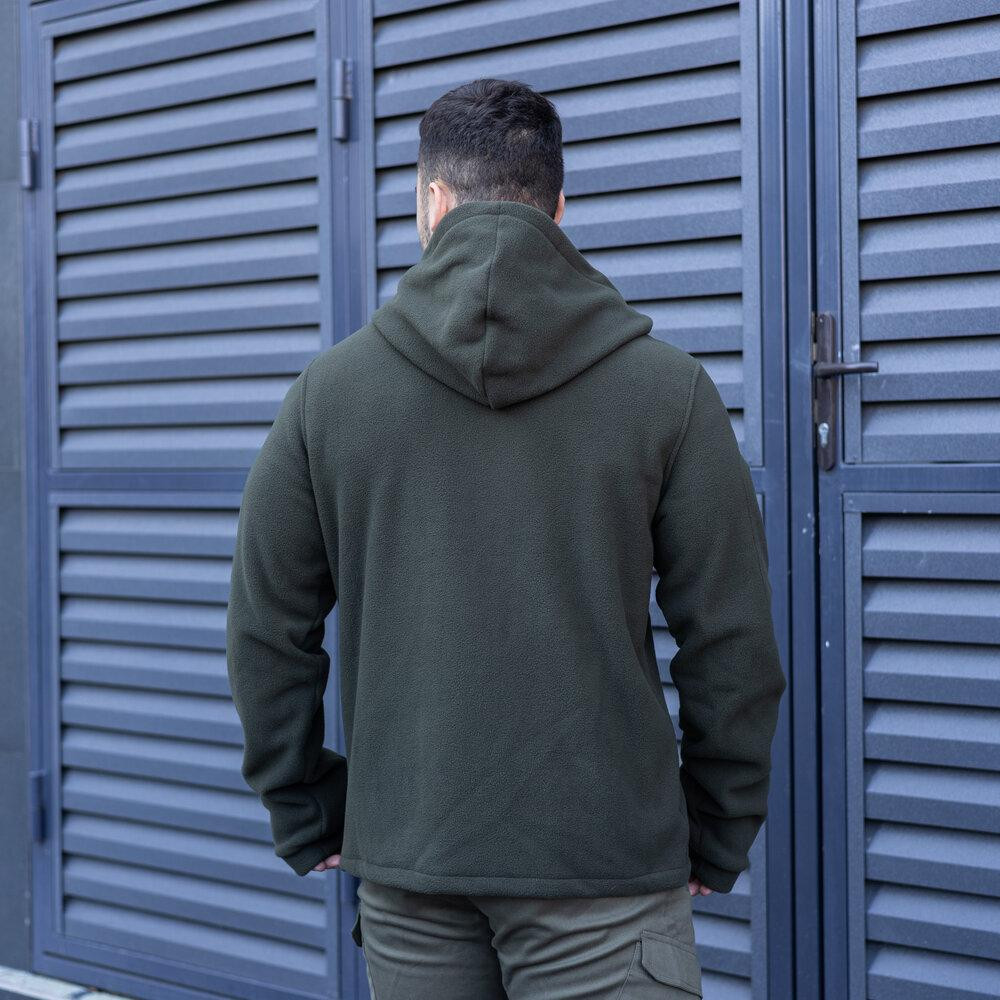 Чоловіча толстовка флісова на блискавці Pobedov Explorer хакі Київ - фото 8