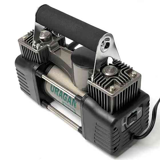 Автомобильный компрессор Uragan 90170 двухпоршневой 85л/мин на клеммы АКБ Харьков