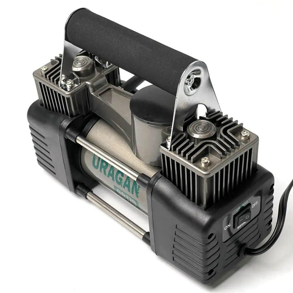 Автомобильный компрессор Uragan 90170 двухпоршневой 85л/мин на клеммы АКБ Харьков - изображение 5