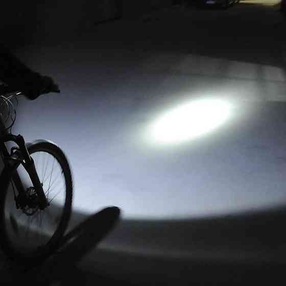 Велосипедный индукционный фонарь со звонком 120дБ 1800мАч HJ-047B Киев