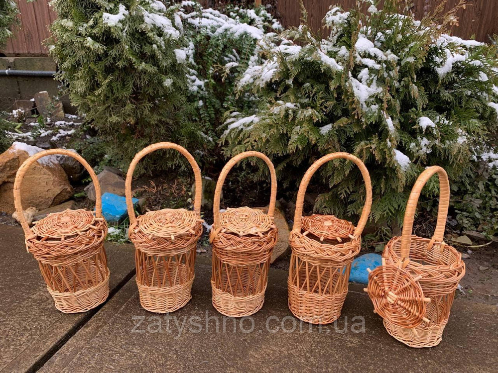 Корзина из лозы под литровую банку Киев - изображение 4