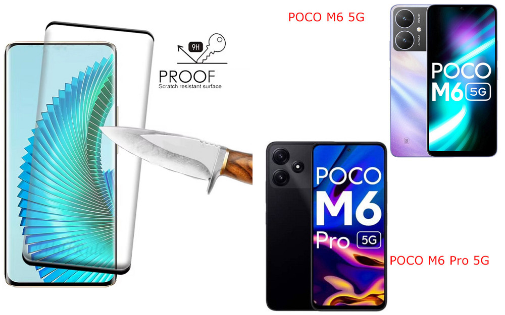 Защитное стекло HyperGlass Pro для POCO M6 5G, POCO M6 Pro 5G – максимальная чувствительность и защита Киев - изображение 1