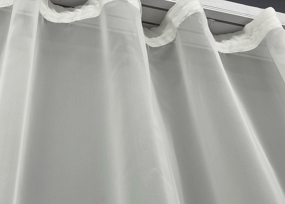 Тюль VR-Textil н105 Шифон однотонный Молочный 600х260 см (41-060) Киев - изображение 7