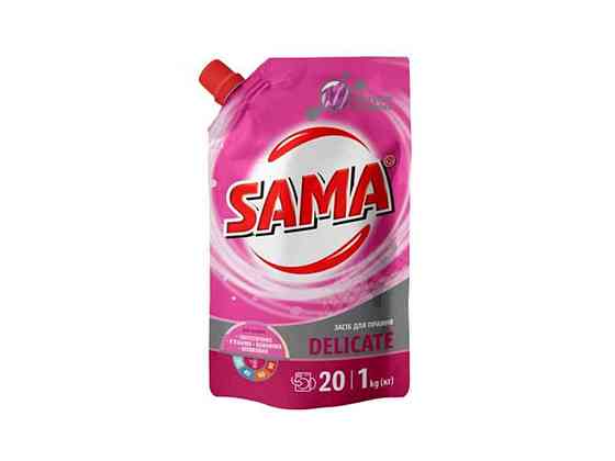 Засiб для прання 1л універсальний синтетичний DELICATE ТМ SAMA Solmir Київ