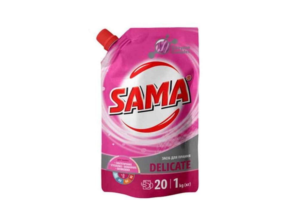Засiб для прання 1л універсальний синтетичний DELICATE ТМ SAMA Solmir Київ - фото 1