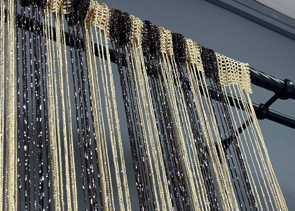 Шторы-нити с люрексом Венге с бежевым 300х300см 1 шт (61-104) Киев - изображение 8