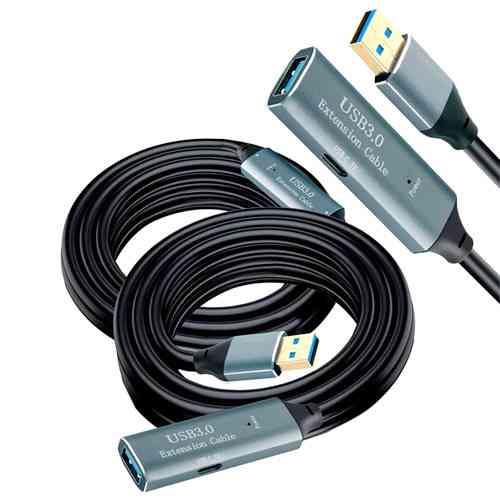 USB 3.0 подовжувач активний репітер, кабель AM – AF з Type-C, 10м, Premium Вінниця