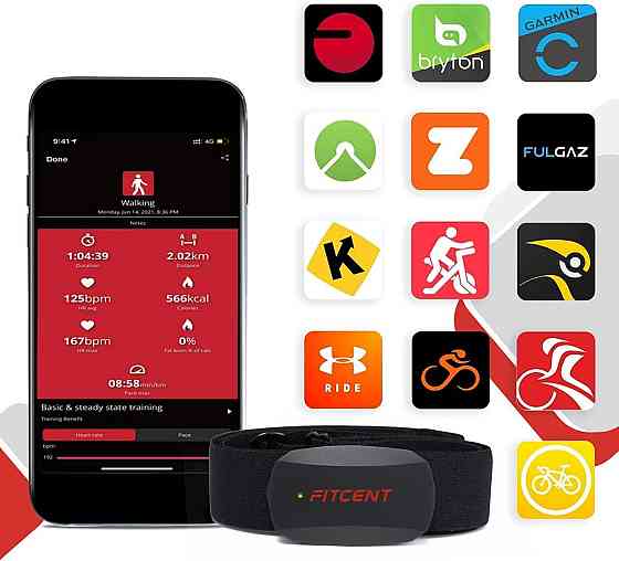 Б/У Монитор сердечного ритма Fitcent CL806 нагрудный ремень Bluetooth 5.0 ANT нагрудный пульсометр IP67 Днепр