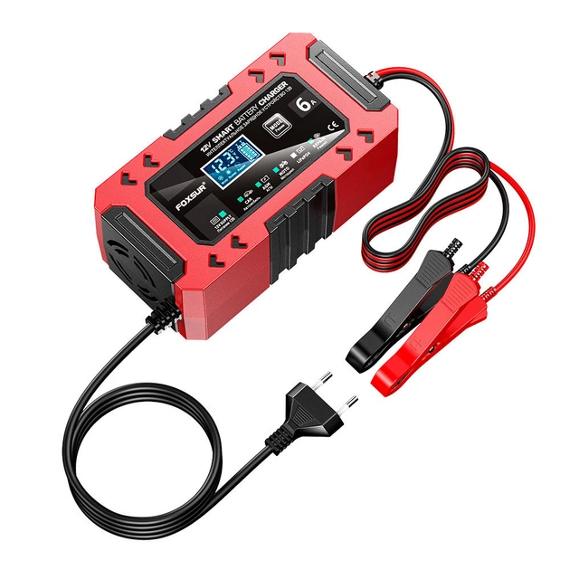 Зарядний пристрій Foxsur 12 V 6 A FBC1206F Червоний Вінниця - фото 3