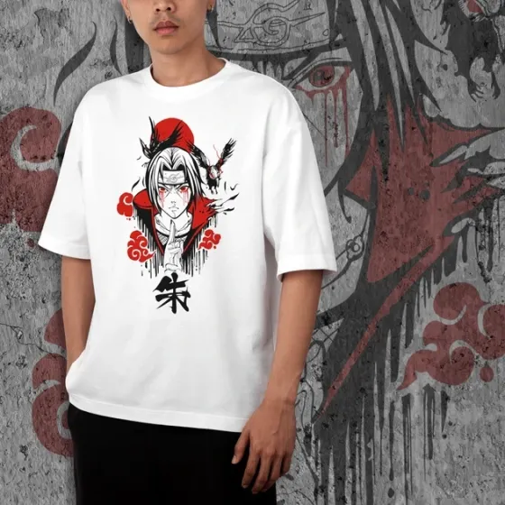 Футболка мужская с принтом Наруто Ітачі Учіха 3 Размер 48 Anime0300 Днепр