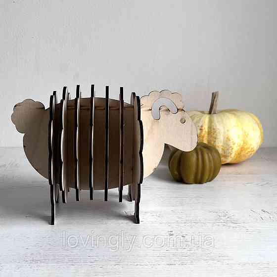 Набір підставок костерів у вигляді баранчика, оригінальний подарунок. Ірпінь