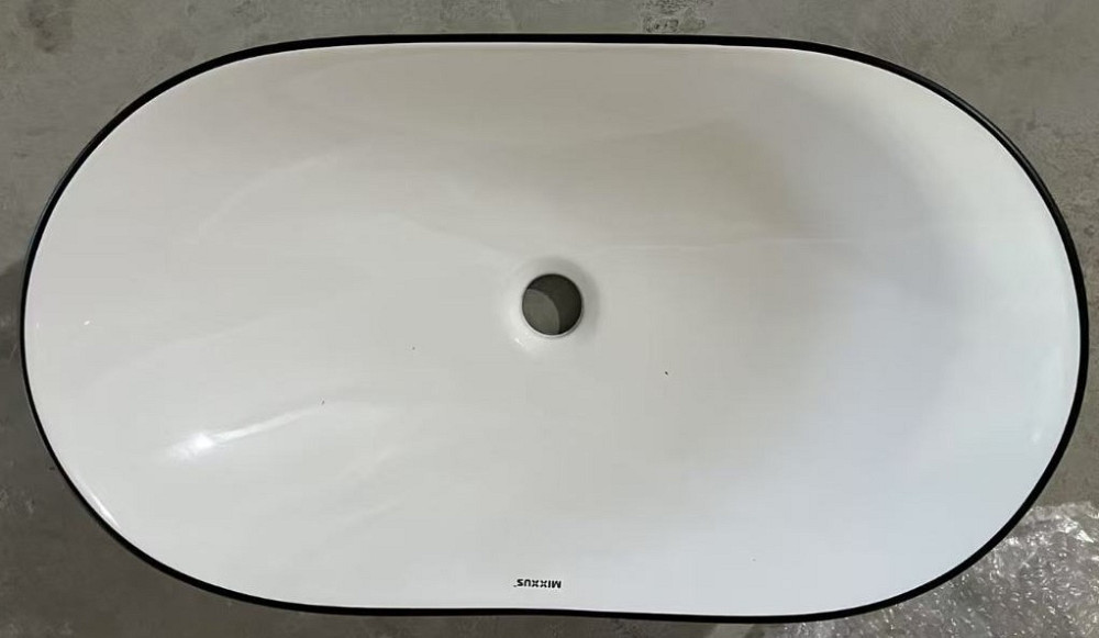 Раковина накладна Mixxus Premium WAVE-0105 EDGE BLACK 620х360х160mm   ( MP6556 ) 35467 Харьков - изображение 8