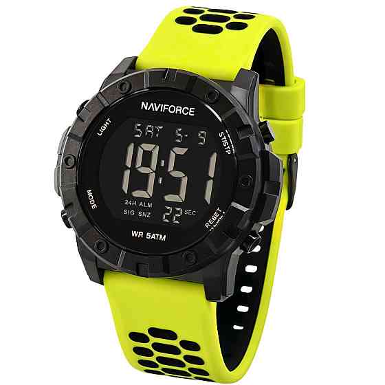 Годинник чоловічий водостійкий тактичний Naviforce Professional Brutal Green (2 ремінці) Київ