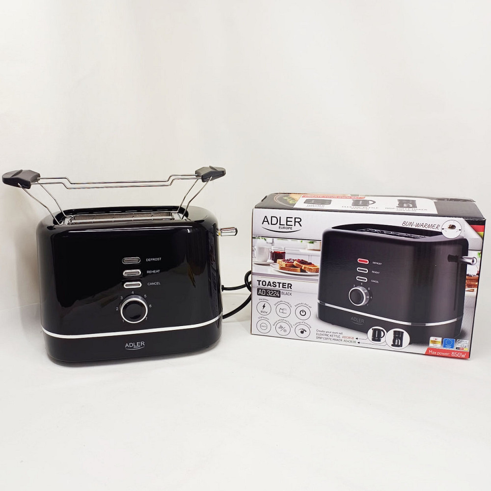 Вертикальний тостер для тостів Adler AD 3224 850Вт, Якісний сендвіч-тостер, Тостер для офісу та кафе PC-67 Львів - фото 6