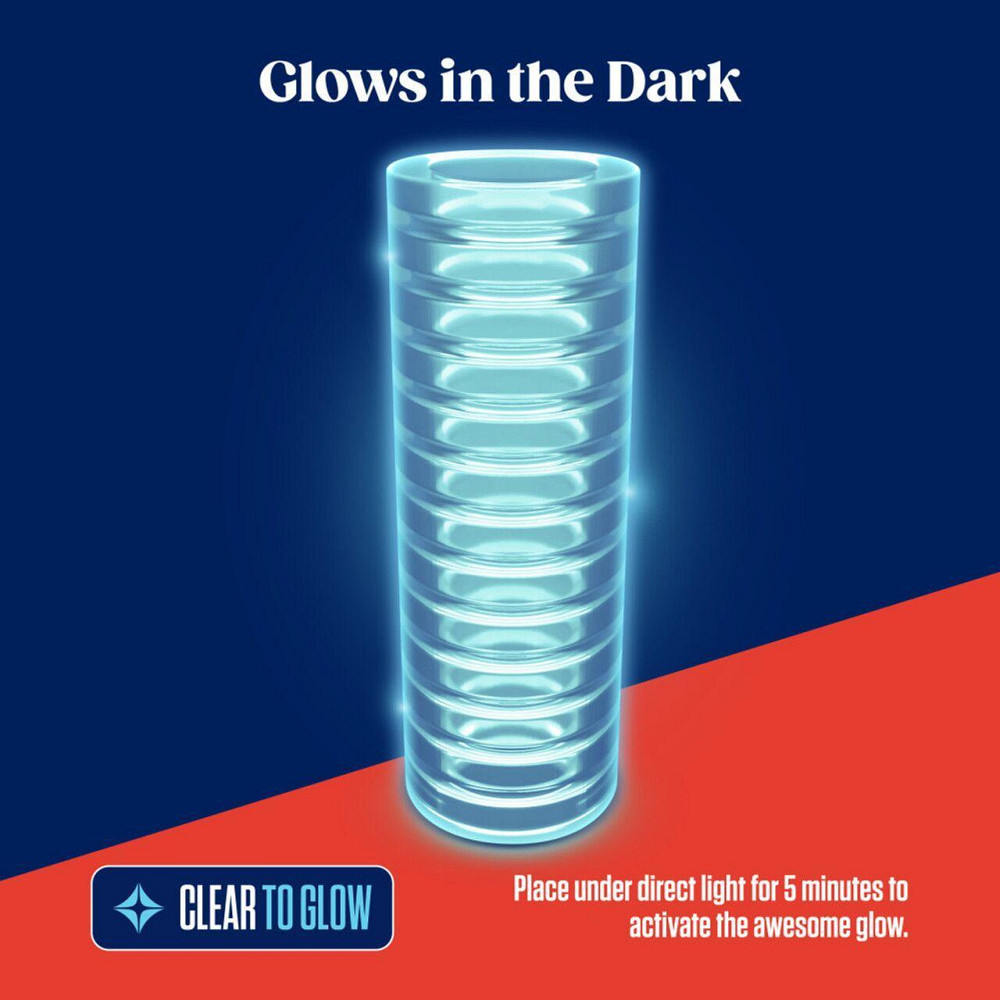 Мастурбатор Blush Rize – Ribz Glow in the Dark Masturbator – Clear, нейтральний, світиться в темряві Sex Aura Київ - фото 4