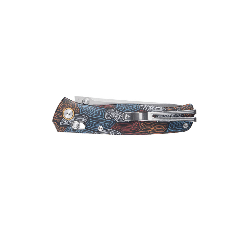 Ніж складаний туристичний SRM Medal 255L-GQ2 (8.2 см) 140Cr / G10 різнобарвний Київ - фото 4