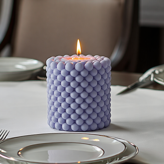 Силиконовая форма для изготовления свечи, молд для изделий из соевого,пчелиного воска и парафина 75 х 75 х 81 мм Кам'янець-Подільський