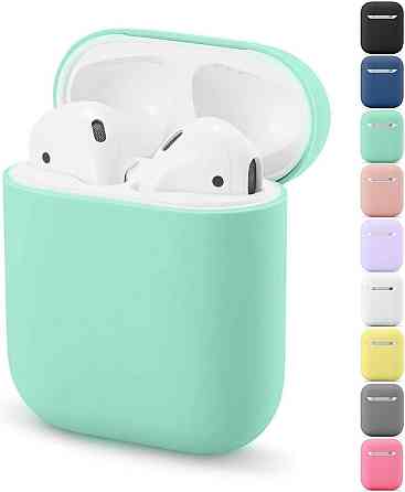 Захисний чохол для Airpods, ультратонкий силіконовий, сумісний з Airpods 1 та AirPods 2 (зелений) Дніпро