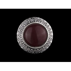 Круглый женский перстень Красный Кварц Киев - изображение 1