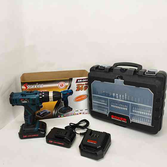 Электро шуруповерт, Аккумуляторный шуруповерт с набором ручного инструмента, Надежные отвертки для дома ZS-10 Львов