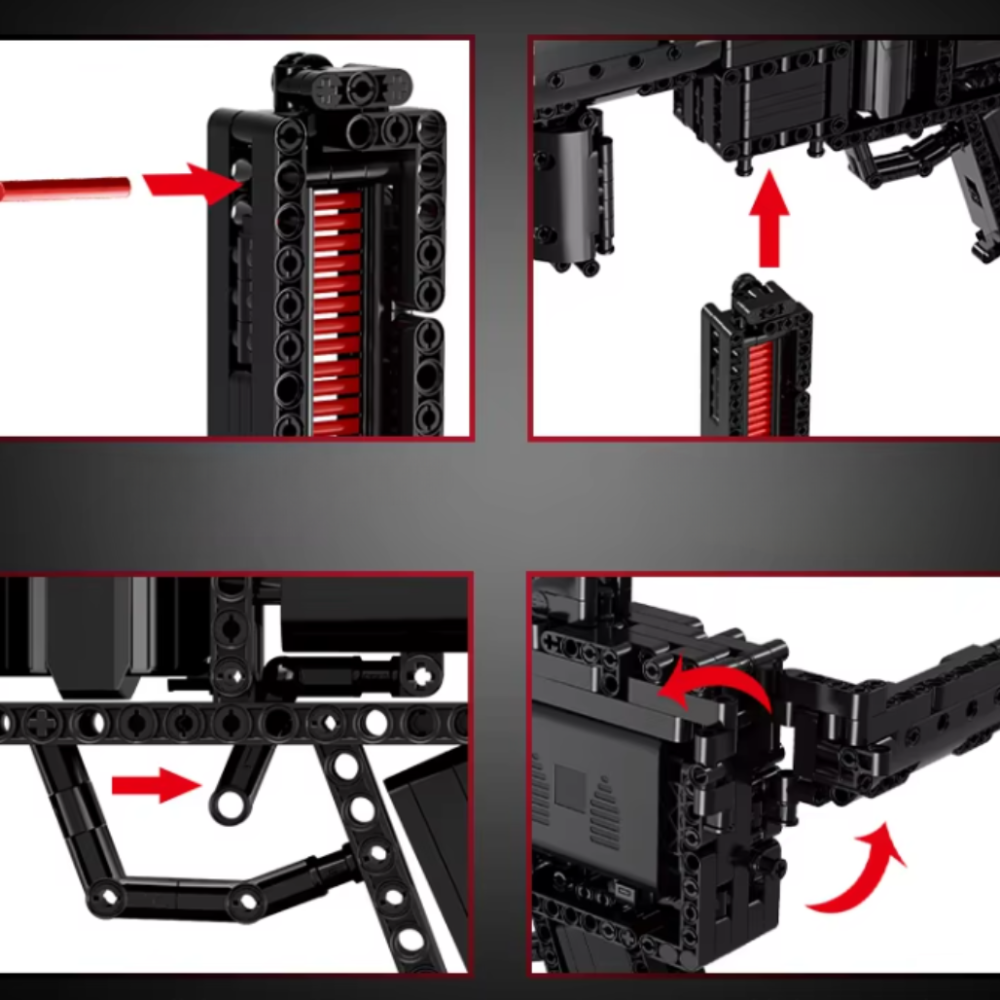 Конструктор детский игровой. Пистолет пулемёт автоматический модель MP5 на 783 деталей Каменец-Подольский - изображение 6