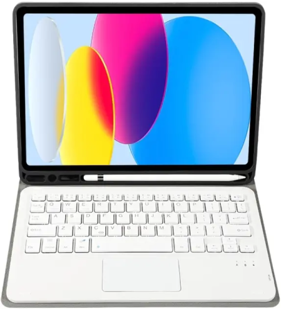 Чехол-клавиатура для iPad Pro 11 2018/2020/2021, Air 4/5, Bluetooth с подсветкой, кожаный, лавандовый Киев