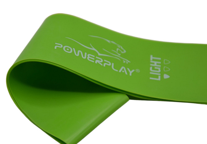 Резинка для фітнесу PowerPlay 4114 Mini Power Band 0.8мм. Light Зелена (5.5 кг) Каменское - изображение 4