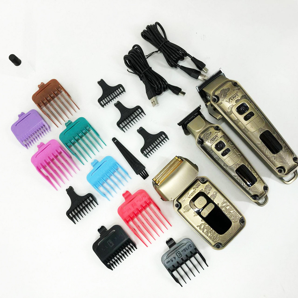 Професійна акумуляторна машинка Акумулятор VGR, Бездротовий акумуляторний тример для стрижки волосся KN-67 Львів - фото 7