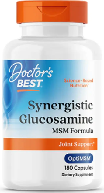 Глюкозамин с MSM Doctor's Best Synergistic Glucosamine MSM Formula, 180 капсул Киев - изображение 5