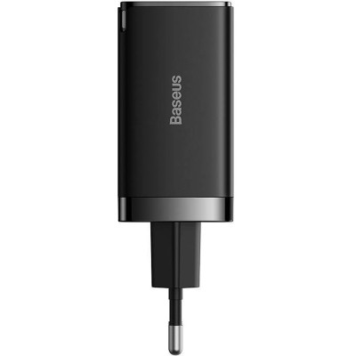 Зарядний пристрій Baseus 2xUSB-C 65W + 1xUSB GaN + cable USB-C to USB-C 100W 1.0m black (CCGP120201) Вінниця - фото 6