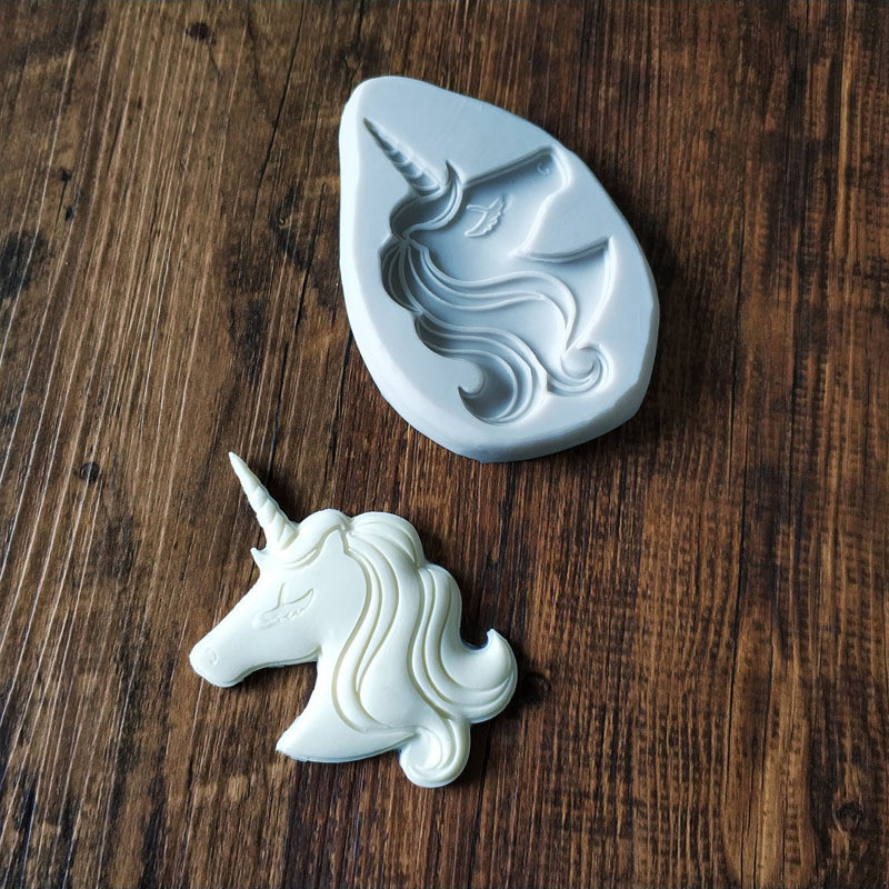 Силиконовая форма Единорог 100 на 65 мм серый Киев - изображение 7