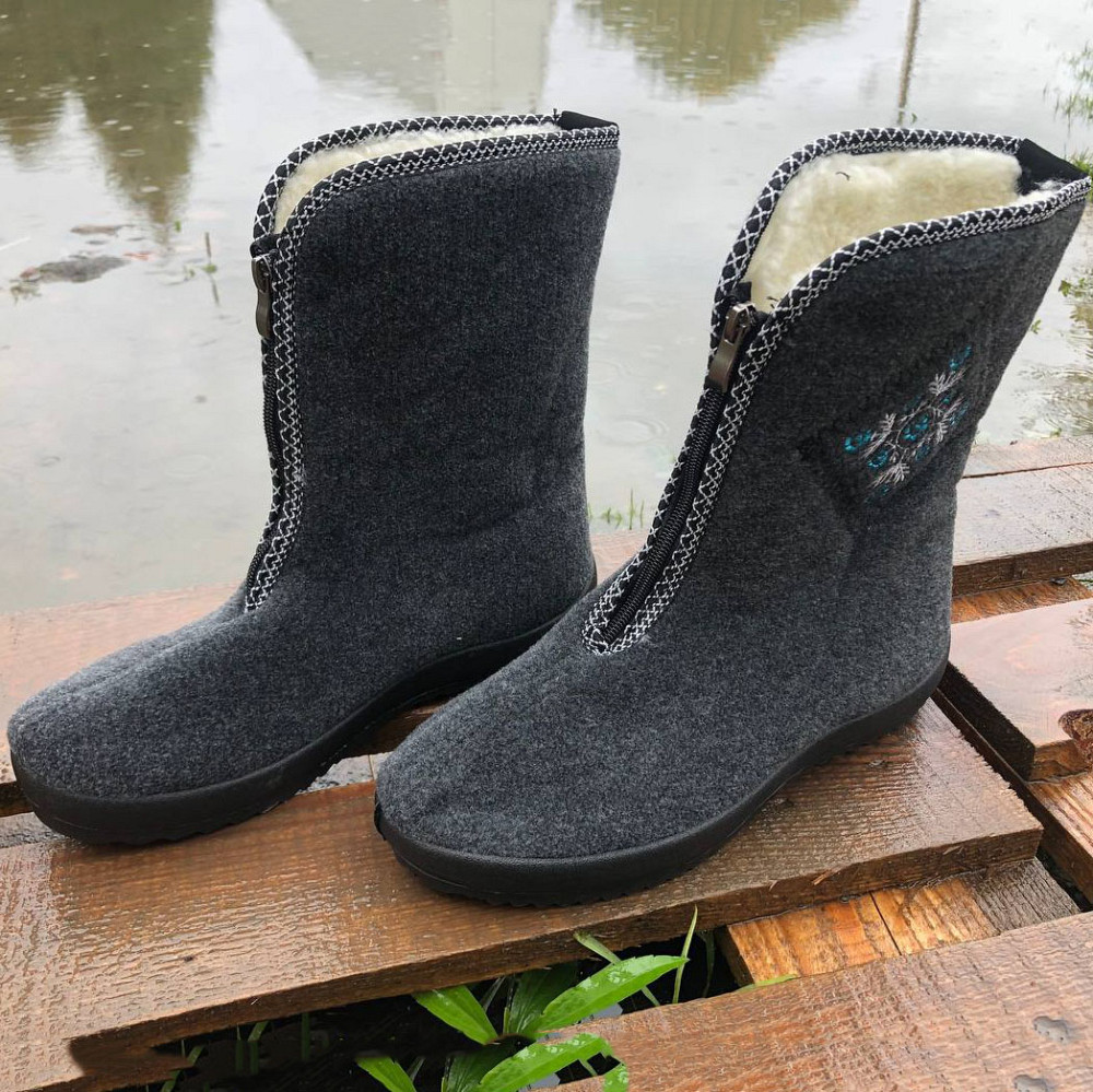 Жіночі пінкові калоші, Зимові дутики для жінок, Жіночі калоші піна на хутрі галоші теплі PE-55 Львів - фото 9