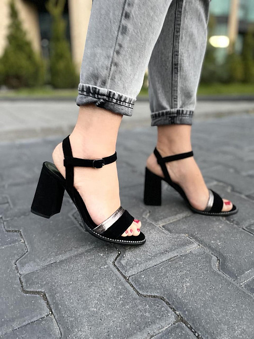 Nivelle Босоніжки жіночі NIVELLE 1896/8010-8048 чорні (літо, замша натуральна) (3699) Коломия - фото 10