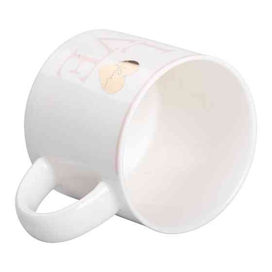 Чашка фарфоровая 350 (мл) для кофе и чая Love Белая RX-N240126WL Киев