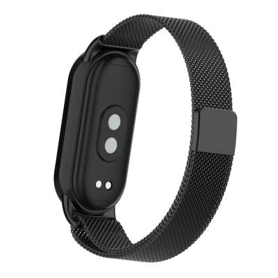 Ремінець до фітнес браслета Armorstandart Milanese Magnetic для Xiaomi Smart Band 10/9/8 Black (ARM86890) Вінниця - фото 2