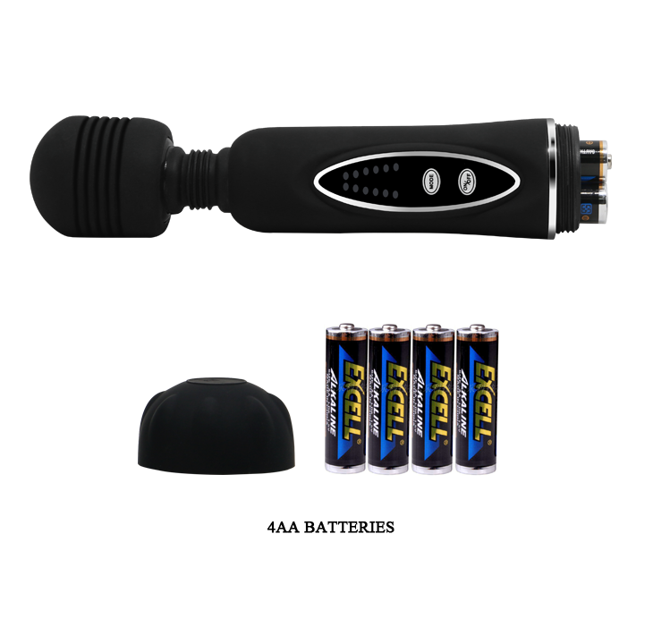 Вибратор с сменными насадками - Power Wand Massage Kit Black Sex Aura Киев - изображение 9