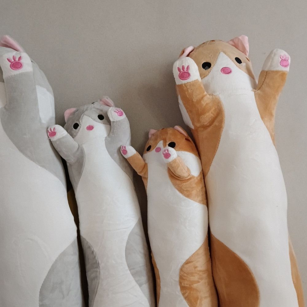 Кот батон 70см серый мягкая игрушка подушка обнимашка Киев - изображение 10