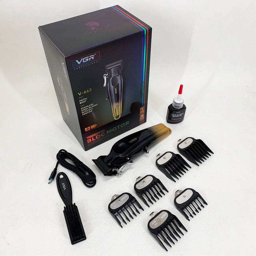 Машинка для стрижки волосся електрична VGR V-662, Водонепроникний тример для стрижки VS-54 Львів - фото 9