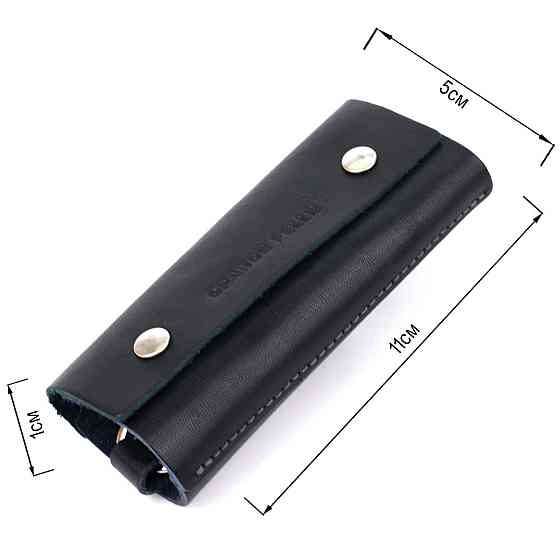 Шкіряна ключниця GRANDE PELLE 11352 Синя Київ