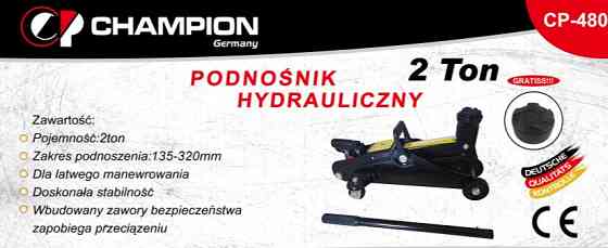 CP-480 Гідравлічний домкрат з колесами 2 т, компактний, безпечний, для легкових авто та фургонів Одеса