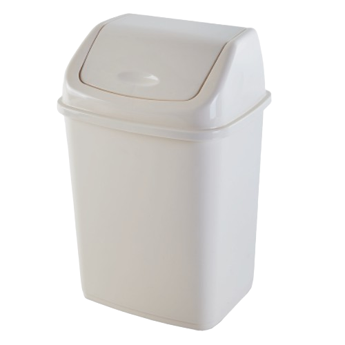 Відро для сміття 10л пластик біла троянда Алеана Житомир