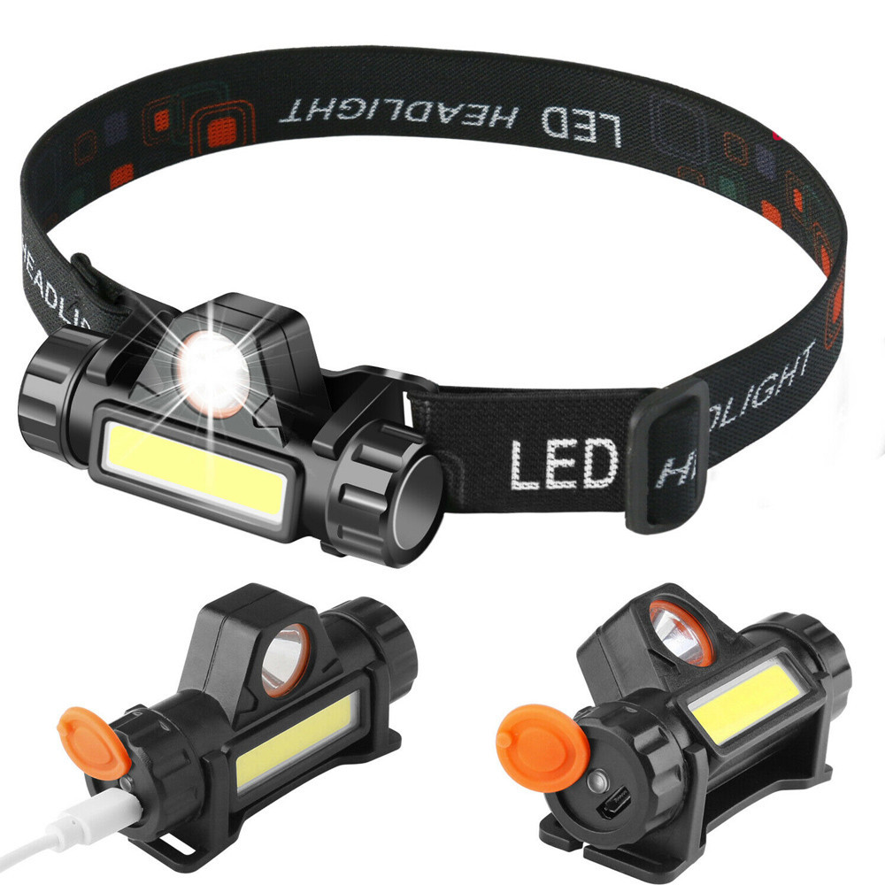 Налобний LED ліхтар 2в1 BL-8101 XPE+COB, з USB / Потужний акумуляторний ліхтарик на голову з магнітом Київ - фото 6